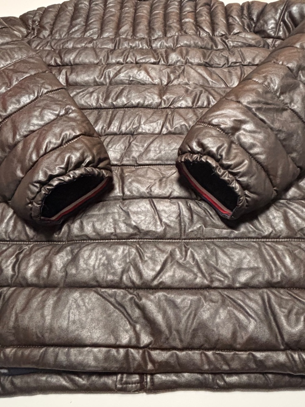 Mens Brown Tommy Hilfiger Puffer Winter Coat Jacket Size 2XL - Picture 11 of 11